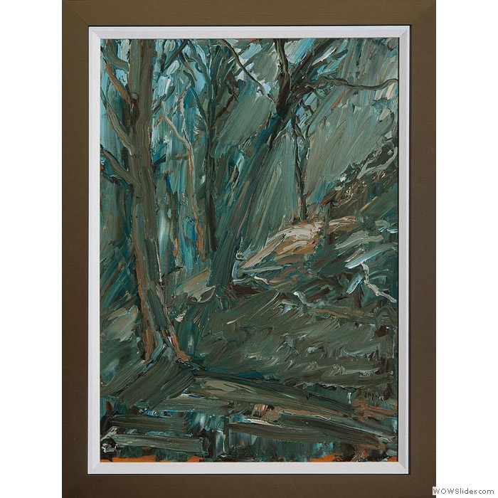Downpour in the wood (1'10'' x 1'3'')