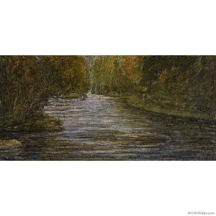 Salmon Pool on the Ericht  (136 cm x 75cm)