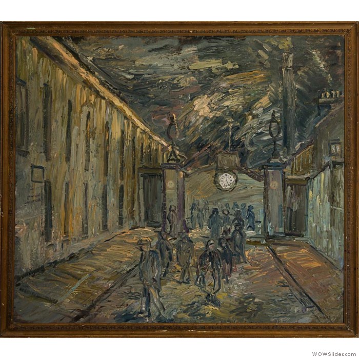 The Lochee jute workers' last shift (4'8'' x 4'7'')